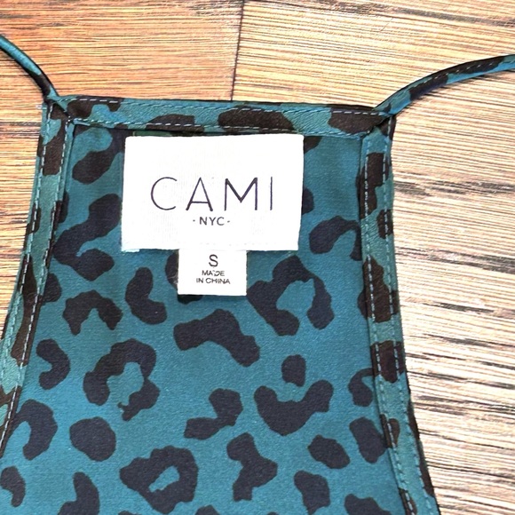 CAMI NYC Racerback Emerald Leopard Camisole - Picture 7 of 11